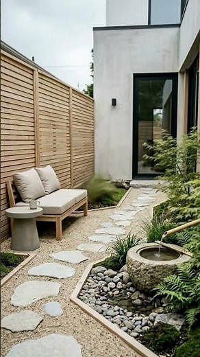 Japandi Garten Inspiration Minimalistisches Outdoor Design