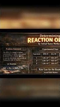 Reaction order by initial rates method