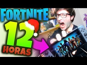 no puedo más 😐 12 HORAS Jugando a FORTNITE en Nintendo SWITCH