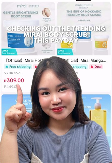 Experience the Mirai Body Scrub This Payday Sale