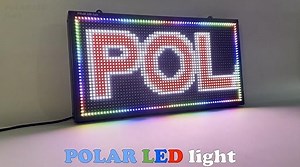 Watch POLAR LED light 27"x14" led sign on Amazon Live