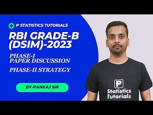 RBI DSIM-2023 Phase-II Preparation Strategy and Phase-I Paper Analysis| By-Pankaj Sir