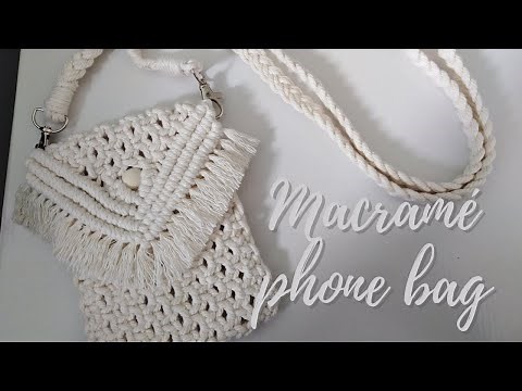 Sac de téléphone en macramé facile