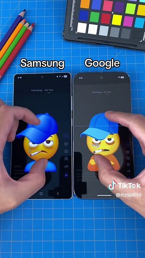 Samsung vs Google smoking emoji tutorial 🚭 #emoji #tutorial