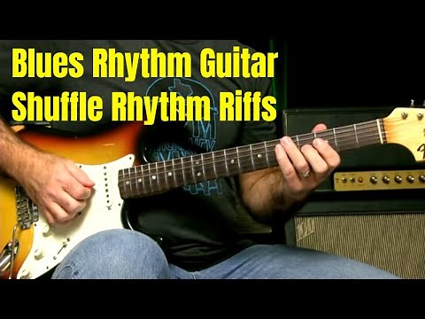 Blues Rhythm Guitar Lesson - Shuffle Blues Comping Little Chords With Variations