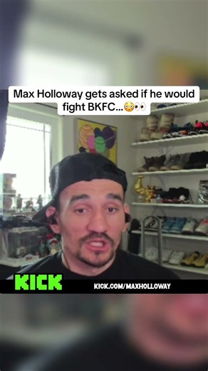 Max Holloway gets asked if he would fight bare knuckle #maxholloway #ufc
