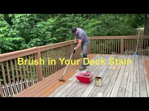 Always Brush In Your Deck Stain