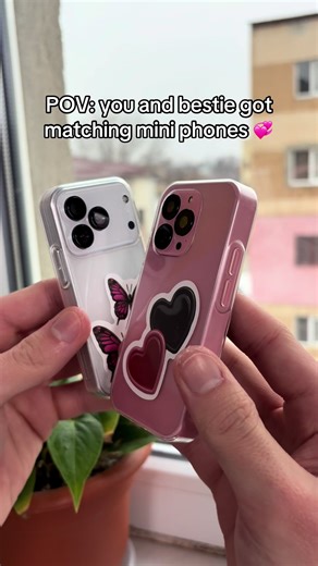 POV: you and bestie got matching mini phones 💞 #bestie #miniphone #phone