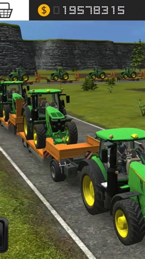 Many John Deere Tractors With Big Loader #fs18 #viralshort #newshort #trendingshort #short #shorts