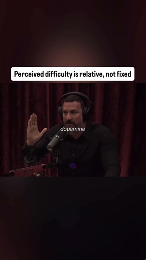 perceived difficulty is relative, not fixed