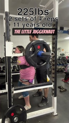 225lb squat 3 sets 4. 11 years old #shorts #gymgirl #squat #gym #gymlife #sophiebell