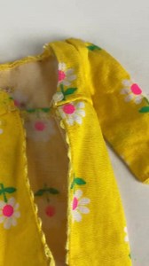 Vintage Skipper Doll Clothes: Yellow Floral Print Coat, 1967 - Etsy Australia