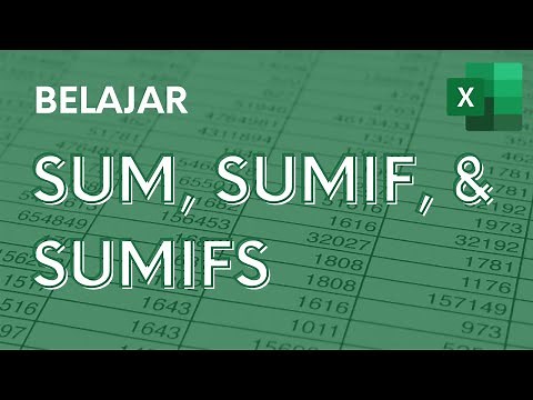 Summing Data with SUM, SUMIF, and SUMIFS Formulas - Beginner Excel Tutorial - ignasiusryan
