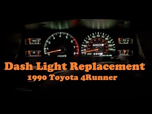 Dash Lights 2nd Gen 4Runner