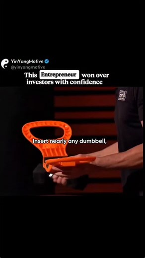 AJ on Instagram: "Kettle Gryp transformed an ordinary idea into a million dollar company. The device, a portable clamp that converts any dumbbell into a kettlebell, allows users to have a full workout without needing to buy any heavy, cumbersome gear. It's light, inexpensive, and sturdy enough to hold up to 55 lbs. It didn't take long for the Sharks to be interested. On the set of Shark Tank, Lori Greiner struck a deal for a $300,000 investment in exchange for 15% equity. The pitch was especiall