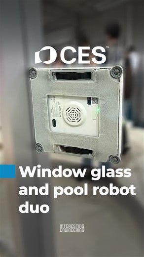 The Mova Window Cleaner uses AI and smart technology to clean up various surfaces without leaving any streaks behind. Its skills are on full display here at CES 2026. #ces2026 #ces