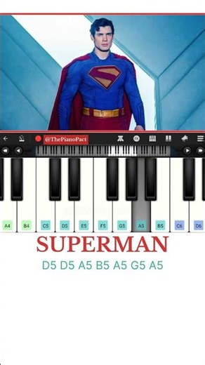 Superman Theme | James Gunn | Piano Tutorial