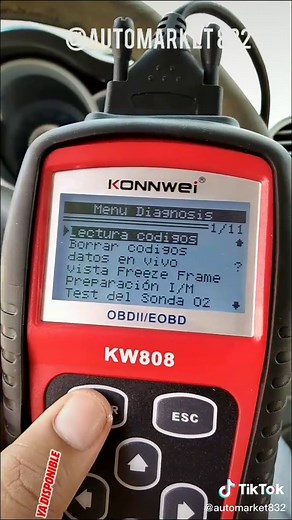 Escáner automotriz Kw808 Konwei para diagnosticar Motor#venezuela