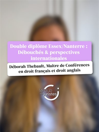 🇫🇷🇬🇧 Tu veux savoir quelles carrières t’attendent après un double diplôme en droit ? Découvre le double diplôme Droit français et droit anglais Nanterre / University of Essex et ses débouchés ! Déborah Thébault, Maître de conférences et Directrice du programme, t’explique comment ce cursus ouvre les portes du monde professionnel 🌍💼✨ #parisnanterre #internationalstudent #droit #law #fyp