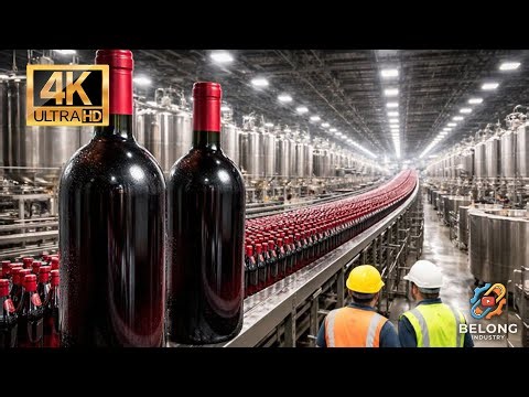 Inside a Modern Wine Factory: From Grapes to Millions of Bottles