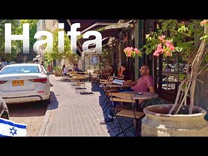 Haifa, Exploring Upper Hadar Neighborhood Down to the Downtown | Israel Tour 4K