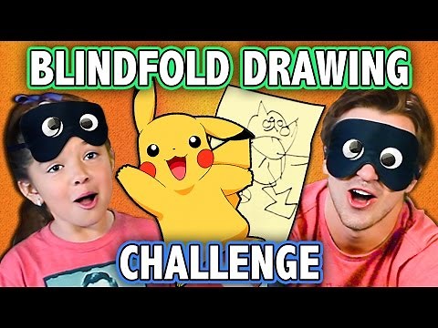 BLINDFOLD DRAWING CHALLENGE! (ft. KIDS REACT Cast) | Challenge Chalice
