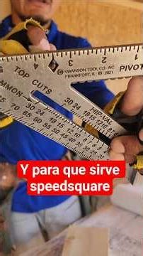 Para que sirve el diamante en tu escuadra. #framing #construccion #speedsquare