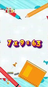 🌟7️⃣ 7 Times Table Song | Learn Multiplication by 7 | Fun Kids Math Song | @KoukiKids 🎉💫 #shorts