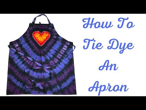 How To Tie Dye: A Chef’s Apron Heart Pattern (Liquid Dye)