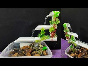 DIY - Beautiful Waterfall Fountain Easy Making At Home Using PVC Pipe