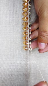 🔥So pretty border lace embroidery!✨🪡 #fypシ #satisfying #reelsviralシ #viralvideo #design #cute #love #diy #fb #viralvideoシ | Crafts & Embroidery