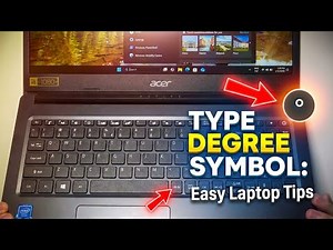 Type the Degree Symbol on Your Laptop: Quick and Easy Tips!