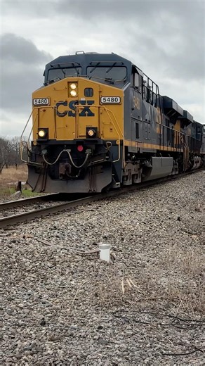 CSX 5480 rolls a Coke train past Pine Junction
