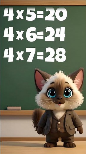 4 Times Table | Multiplication Practice for Kids