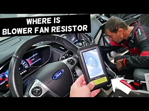 WHERE IS THE BLOWER MOTOR FAN RESISTOR LOCATION ON FORD FOCUS FIESTA ESCAPE EDGE F150 FUSION EDGE