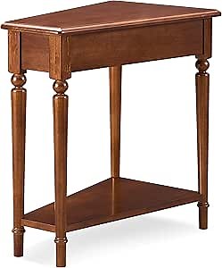Leick Home Coastal Notions Wedge Table, Pecan