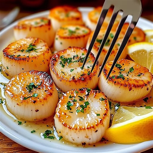 SEARED GARLIC BUTTER SCALLOPS Golden crust, buttery center—seafood perfection in minutes. Ingredients: 1 lb large sea scallops, patted dry Salt and freshly ground black pepper, to taste 1 tbsp olive oil 3 tbsp unsalted butter | Tasty & Easy Recipes