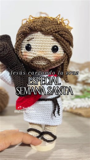 A veces el tejido también habla… 🧶✨ Puntada a puntada, este diseño fue más que un proyecto: fue un momento de reflexión y calma. Si te gustó el resultado, el tutorial ya está disponible para que lo tejas a tu ritmo✝️🙏🏻 #amigurumi #crochet #hechoamano #tejidocreativo #tutorialgratis