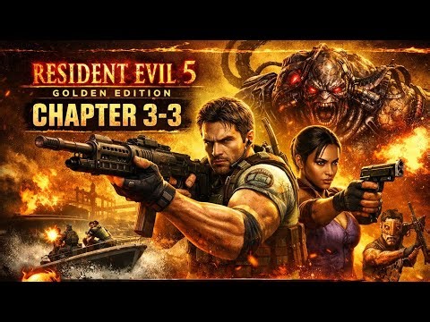 Resident Evil 5 Full Gameplay Chapter 3-3 🔥 Epic Boss Fight & Intense Action | RE5 Walkthrough