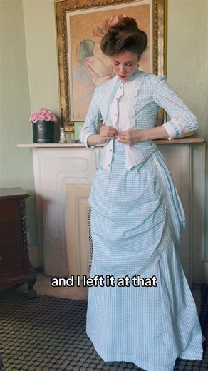 Since everyone like the 1880s tennis gown so much here is a peek at my 1880s croquet gown! I’m actually starting on two new 1880s gown today to take to New York in two weeks! | Asta Darling