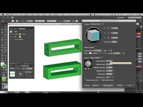 3D no Illustrator - Extrude Tool (Extrusão) - Curso de Illustrator CC #22