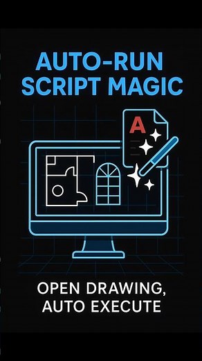 AutoCAD runs commands automatically on startup #AutoCAD #Automation #Tutorial