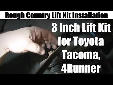 Rough Country 3 inch Lift Kit Installation for Toyota Tacoma, 4Runner - Tutorial and Review