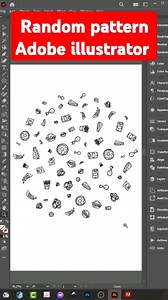 very easy method to create random patterns on Adobe Illustrator #shorts #viral #graphicdesign