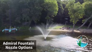 Admiral Lake and Pond Geyser 19 Brass Fountain Nozzle | Center Stream Outdoor Pond & Lake Fountain Spray Head | 1-Inch NPT Size | High Spray Display