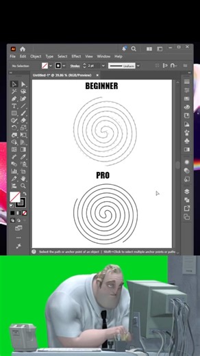 Illustrator Tutorial 2026 | Tips for drawing Archimedes' spiral in Illustrator #benocds #illustrator