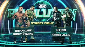 160K views · 319 shares | TONIGHT at #AEWRevolution, this rivalry has reached a boiling point as 'The Machine' Brian Cage & 'Absolute' Ricky Starks of #TeamTaz face the TNT Champion Darby Allin and THE ICON Sting in a STREET FIGHT! Watch #AEWRevolution TONIGHT LIVE on PPV 8/7c | All Elite Wrestling | Facebook