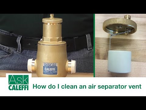 How do I clean an air separator vent?