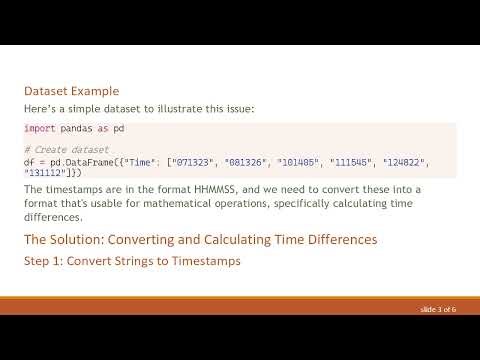 Converting Timestamp Columns in Pandas: Creating Time Differences for Machine Learning Models