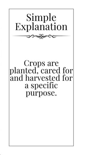 Agriculture Glossary | What is a Crop? | Agricultural Science Revision